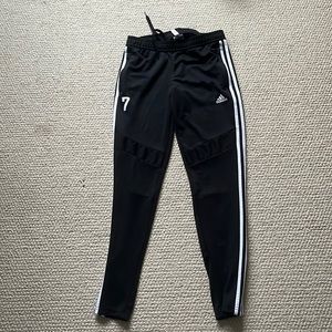 Women’s Adidas Black and White Sweatpants